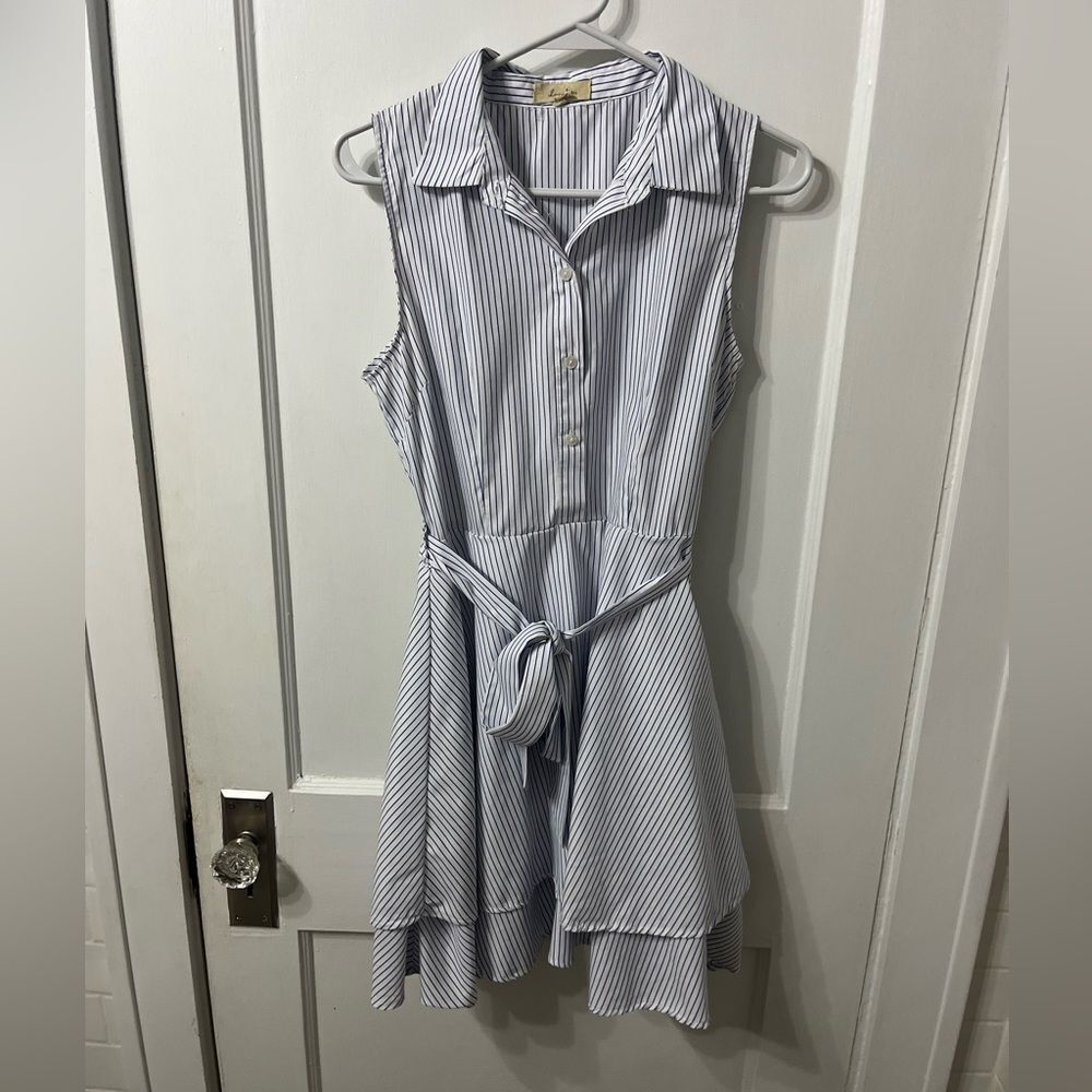 Striped Sleeveless Dress